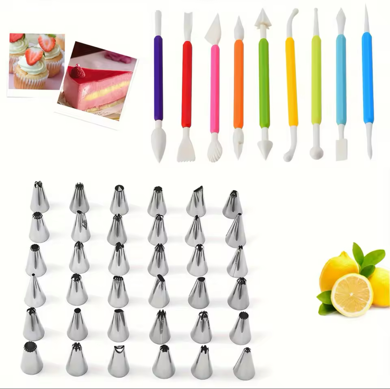 Miniatura 3 de KIT PASTELERO DECORACION 66 PIEZAS